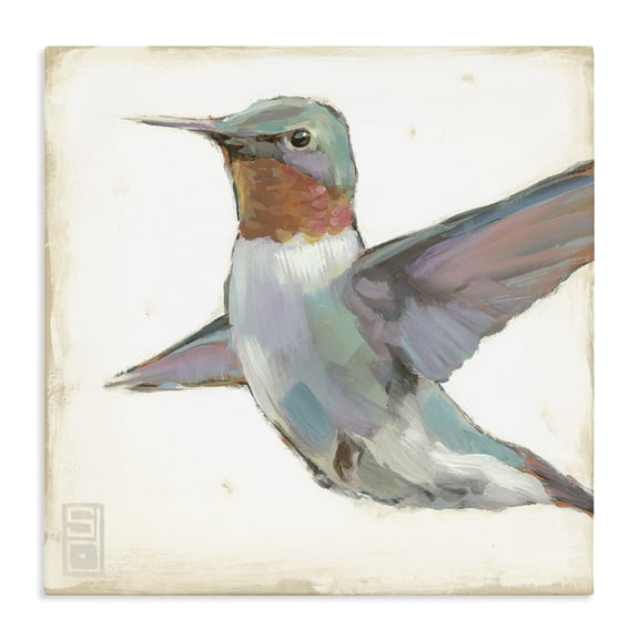 Stupell Industries Traditional Hummingbird in Flight Canvas Art, 24 x 24, by Stacy D'Aguiar