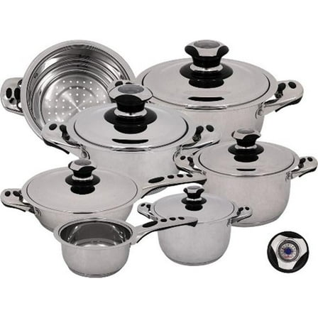 Ecotherm Dietetic Stainless Steel 12 Piece Cookware Set