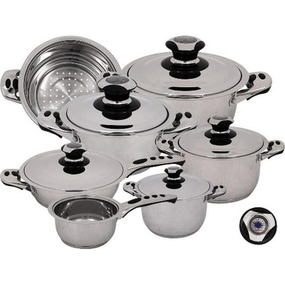 Ecotherm Dietetic Stainless Steel 12 Piece Cookware Set