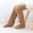 thumbnail image 2 of Winter Warm Socking Leg Cover Home Knee Socks Thick Woolen Pants Leg Warmers Fashion Soft Stretch Socking Ladies Winter Tops, 2 of 6