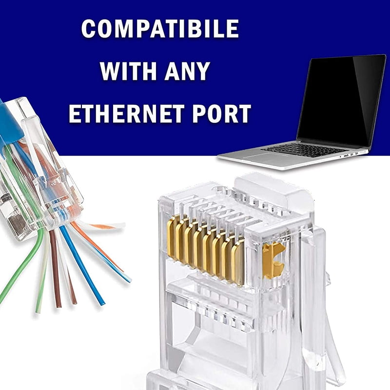 Network Ethernet LAN Kit RJ45/12/11 Cat.6 Cable Tester Crimper Crimping Tool 