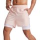 thumbnail image 4 of TFixol Pantalones cortos deportivos 2 en 1 para hombre con cremallera con trabilla para toalla, 4 of 8