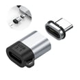 thumbnail image 3 of Adaptador USB C PD100W, adaptador tipo 24 pines, conector rápido, adaptador exquisito de aluminio, carga inalámbrica inalámbrica C AweSitey EL009081-00, 3 of 5