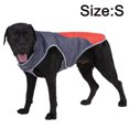 thumbnail image 2 of Abrigo cálido de invierno chaqueta de invierno para perros forro polar resistente al viento y a la nieveDZ208 rojo Spell grises, 2 of 5