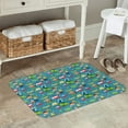 thumbnail image 7 of Rateoe Cars Transportation Pattern Flannel Door Mat Indoor Outdoor Entrance, Waterproof All-Weather Doormat,Fade Resistant, Low Profile Entryway Mat 16x24in, 7 of 7