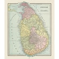 thumbnail image 2 of Cram 26x30 Gold Ornate Wood Framed with Double Matting Museum Art Print Titled - Asia Sri Lanka - Cram 1892, 2 of 4