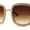 Gold / Brown, variant on SA106 Womens Heavy Rhinestone Jewel Trim Metal Rim Butterfly Sunglasses Gold Brown