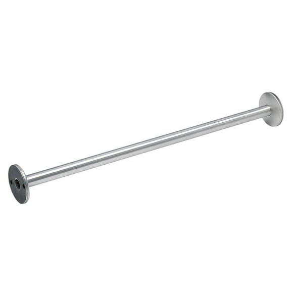 Bradley 9537-487200 - White Antimicrobial Shower Curtain - 48" x 72"