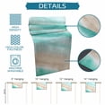 thumbnail image 6 of Teal Coastal Table Runner 72 Inches, Beach Nautical Seaside Ocean Beige Bed Runner Dresser Scarves Tabletop for Indoor Outdoor Parties/Ceremony/Banquet, 18" x 72", 6 of 9
