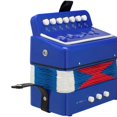 thumbnail image 3 of UBesGoo Kid 7 Treble Buttons 2 Bass Buttons Piano Accordion w/ Strap Musical Toy Blue, 3 of 9
