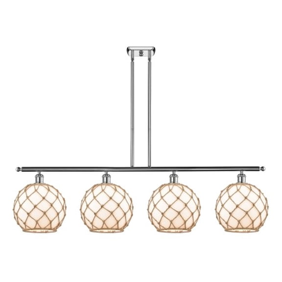 Innovations Lighting 516-4I Large Farmhouse Rope Large Farmhouse Rope 4 Light 48" Wide