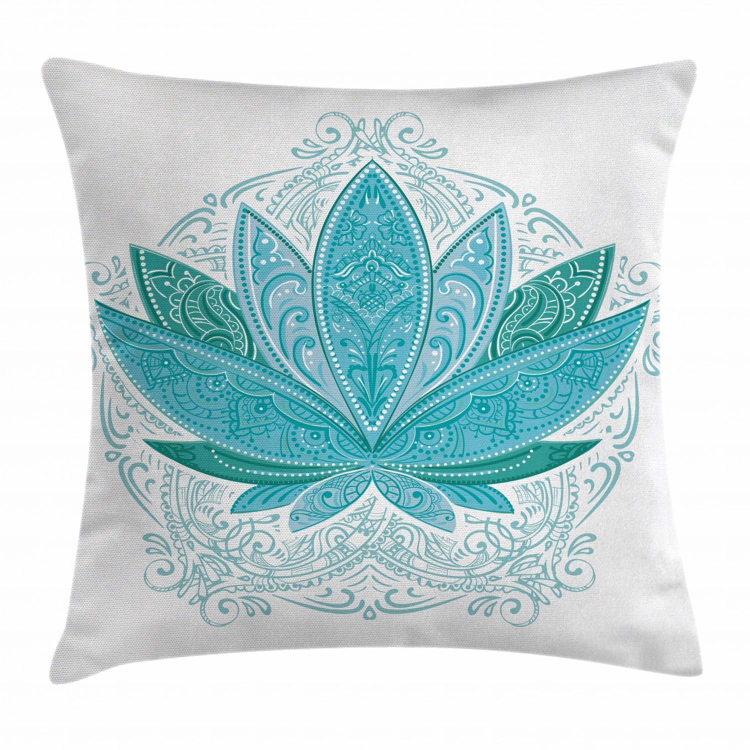 Paisley Flower Throw Pillow Cover Traditional Ethnic Floral Red Teal White Waist Lumbar Cotton Linen Home Living Room Decorative Throw Pillow Cases Cushion Cover 12x20 Inch Rectangle Waist Pillowcase
