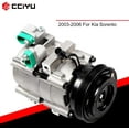 thumbnail image 6 of CCIYU Air Conditioning Compressor for Compatible for Kia Sorento 3.5L 2003-2006 CO 10822C Auto Repair Compressors Assembly, 6 of 7