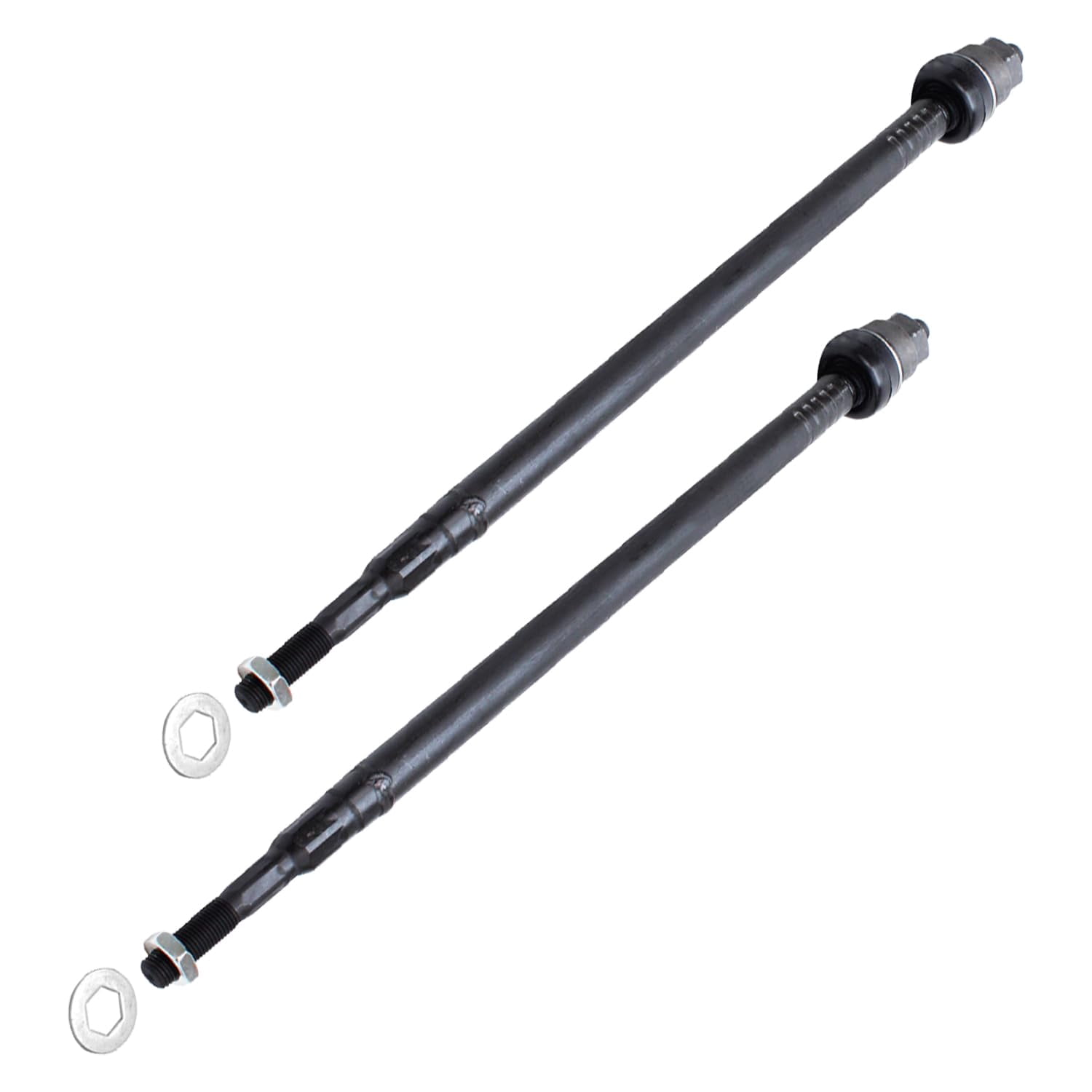 Detroit Axle - 12PC Front Lower Control Arms Ball Joint Sway Bar Inner Outer Tie Rod w/Boot Replacement for 2001 2002 2003 2004 2005 Honda Civic Sedan Coupe