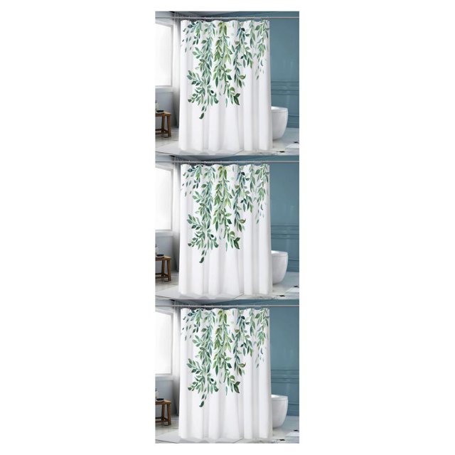 Moyic Cortinas de baño asequibles Fácil de limpiar e instalar Cortina de ducha para baño Cortina de ducha de baño YL347-6 impermeable 180 Type1 NO1