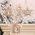 thumbnail image 5 of Decoración navideña de Año Nuevo, luz Led creativa, árbol de Navidad, colgante, estrella, casa, corazón, adorno de madera, fiesta de Navidad, 5 of 5