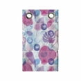 thumbnail image 1 of Blue and Pink Hanging Pocket Organizer, Summer Pattern with Leaves on Bubble Rounds in Vibrant Colors, Printed Polyester Storage Bag with Pockets, 9" x 27", Multicolor, 1 of 2
