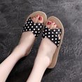 thumbnail image 5 of asdoklhq Womens Slippers Clearance Summer Ladies Slippers Polka Dot Polka Dot Holiday Beach Shoes Black 40, 5 of 9