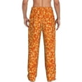 thumbnail image 3 of Daiia Orange Glitter Men's Sleep Pant with Pockets and Drawstring,Pajama Pants-X-Large, 3 of 9