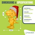 thumbnail image 3 of ProductWorks Peanuts 22" Woodstock Santa Hat Prelit Christmas Yard Decor, 3 of 10