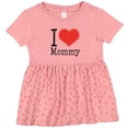 thumbnail image 3 of Inktastic I Love Mommy Heart Girls Baby Dress, 3 of 5