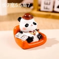 thumbnail image 5 of RV 4 financista conejo panda resina artesanía decoración mini mano muñeca moda jugar muñeca coche interior decoración decoración 7*5,5*7 cm, 5 of 5