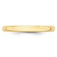 thumbnail image 6 of 10K Yellow Gold 2.5mm Light Weight Half Round Band Ring Size 4.5, 6 of 7