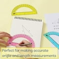thumbnail image 2 of Mr. Pen- Plastic Protractors, 3 Pack, 6 Inch, 180 Degrees, Colorful Protractor for Geometry, Math Protractor, Protractor for Kids, Geometry Protractor, Colored Protractor, Christmas Gifts, 2 of 8
