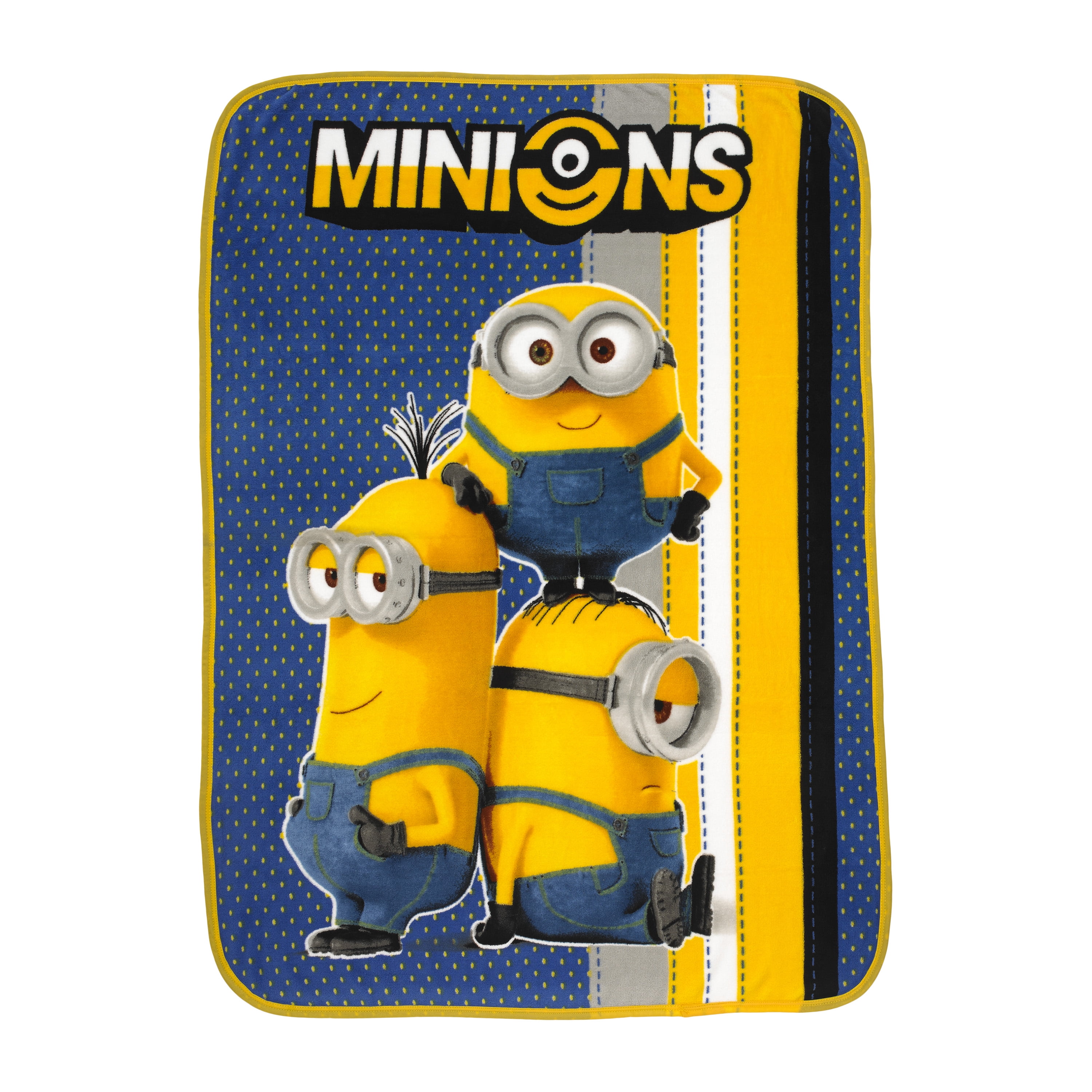 Despicable Me 3 Minions Soft Silky Plush  Throw Kids 40x 50 In New Ship Fast 