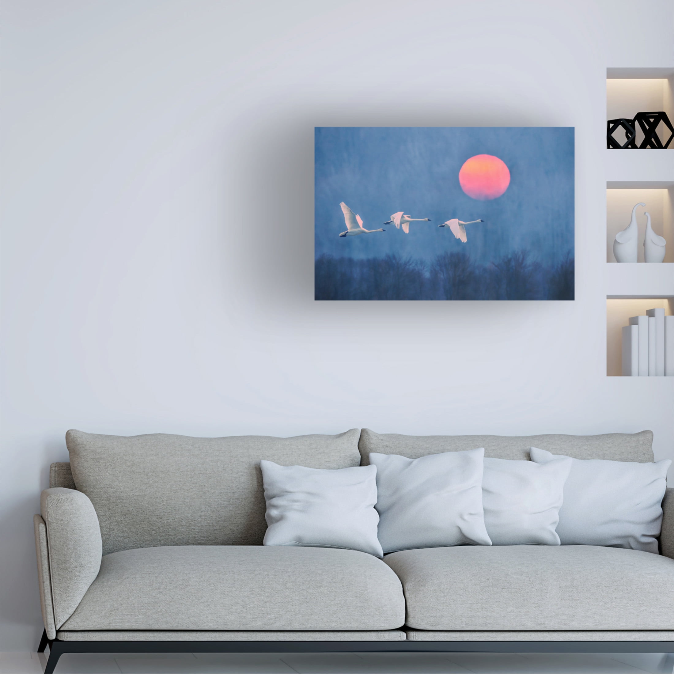 Trademark Fine Art Rob Li Foggy Sunrise Canvas Wall Art