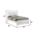 thumbnail image 3 of JERFIT Modern Queen Bedroom Set with LED Headboard, 4-Piece Upholstered Bed Frame, Dresser, Mirror & Nightstand in White, 3 of 10