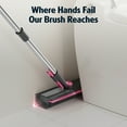thumbnail image 5 of Floor Scrub Brush with Long Handle and Stiff Bristles, Heavy-Duty Scrubber Brush with Squeegee for Effective Tile and Grout Cleaning, Suitable for Bathroom, Kitchen, Patio, Garage, Wall, and Deck, 5 of 9