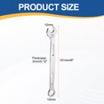 thumbnail image 2 of Uxcell 2Pcs Combination Wrench 10mm Metric Super Thin 12-Point Box and Open End Chrome Vanadium Steel Double Ended Spanner Tool for Automotive Furniture Machinery DIY Repair, Silver, 2 of 7