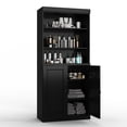 thumbnail image 5 of 100% Solid Wood 32" Bathroom Cabinet with Solid Doors and Adjustable Shelves, 5 of 6