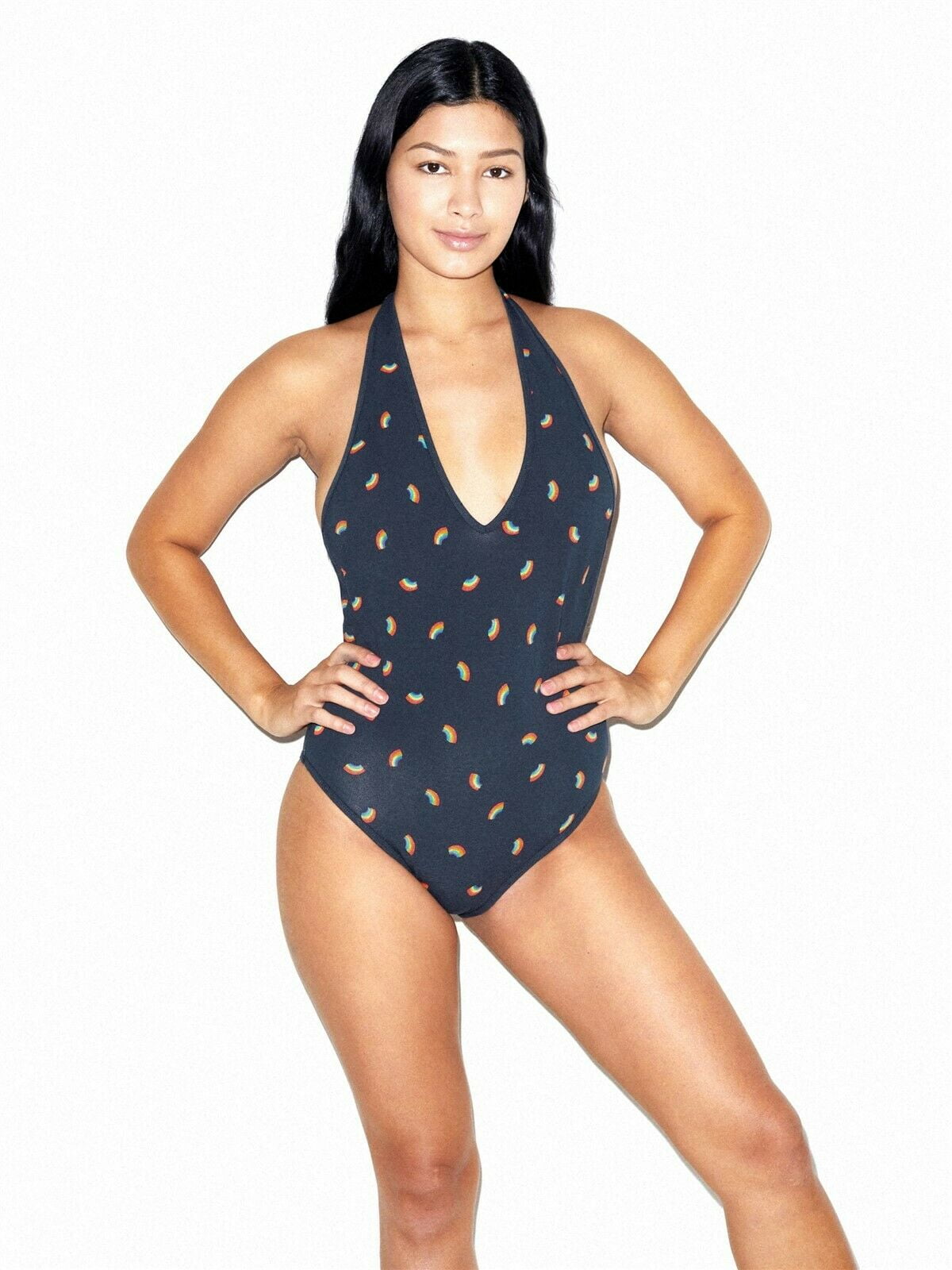 American Apparel Womens Cotton Spandex Jersey Halter One-Piece Leotard Bodystocking American Apparel Womens Cotton Spandex Jersey Halter One-Piece Leotard Bodystocking