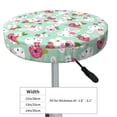 thumbnail image 4 of Lsque Bunny And Rose Round Bar chair cushion covers Velvet Fabric Premium Comfort Protects from Scratches and Stains for 14-17 Inch Chair- 13 inch, 4 of 7
