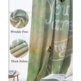 thumbnail image 6 of Sunflowers Black Out Curtains 63 Inch Long, Room Darkening Draperies Curtains Panels, Modern Bee You Are My Sunshine Green Thermal Insulated Curtain for Bedroom Living Room 52"x63" 2 Panels, 6 of 8