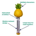 thumbnail image 3 of GAME 13027-BB Pineapple Spa and Pool Thermometer, Shatter-Resistant Casing Tether Included, Fahrenheit and Celsius, 9-in ht x 2-1/2-in dia, Non-Toxic Mercury Free Liquid, 3 of 5