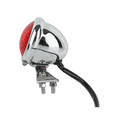 thumbnail image 3 of 2X Moto LED Arrière Feu Stop Frein Feu Arrière LED pour Chopper Cafe Chrome, 3 of 7