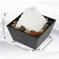 thumbnail image 3 of EIGTHTAIL 20004744701to Plastic Tabletop Water Fountain with LED Light Indoor  Black, 3 of 6