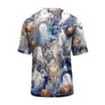 thumbnail image 5 of Halloween Shirt Mens Short Sleeve Funny Halloween Tees Crewneck Pumpkin Print Tops Casual Halloween Shirts for Men, 5 of 5