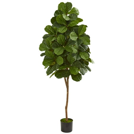 - Nearly Natural 6’ Fiddle Leaf Fig Artificial Tree