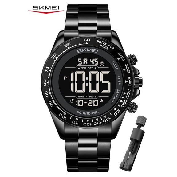 SKMEI Mens Digital Watch Waterproof Sports Military Watches Outdoor Chronograph Wrist Watches for Men with Dual Time/Alarm/LED Back Ligh