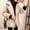 Beige, variant on WILLBEST Women Coat Women Winter Coats Long Back Women’S Relaxed Shearling Jacket Lamb Wool Button Down Outerwear Coat