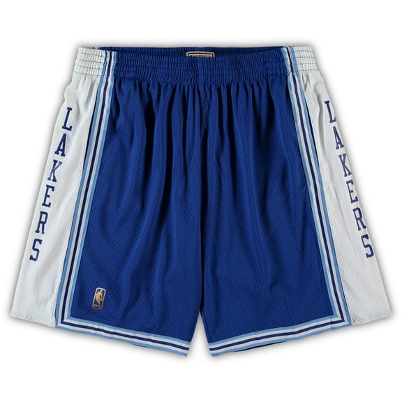 Men's Mitchell & Ness Royal Los Angeles Lakers Big & Tall Hardwood Classics Team Swingman Shorts