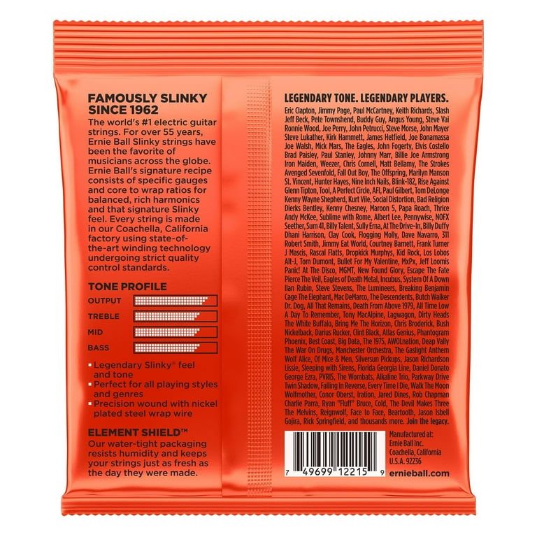Ernie Ball Skinny Top Heavy Bottom Slinky Nickel Wound Electric
