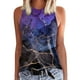 thumbnail image 1 of Prolriy Tops de verano para mujer 2024 Camisetas sin mangas para mujer Camisetas de verano Sin mangas Casual Suelto Estampado Túnica Blusas Camiseta sin mangas para mujer Tops para mujer Azul oscuro L, 1 of 4