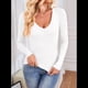 thumbnail image 4 of Camisas de Larga para Mujer, Moda de Otoño, Cuello en V, Básicas, Tops Cortos, Entallados, Y2K, Conjuntos, Ropa S, 4 of 10