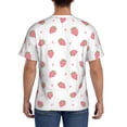 thumbnail image 2 of Naloa Hand Drawn Strawberry Men's T-Shirt Sport T-shirt Men's Basic Tee Casual Men's Shirt, Round Neck, Short Sleeves - Large, 2 of 5