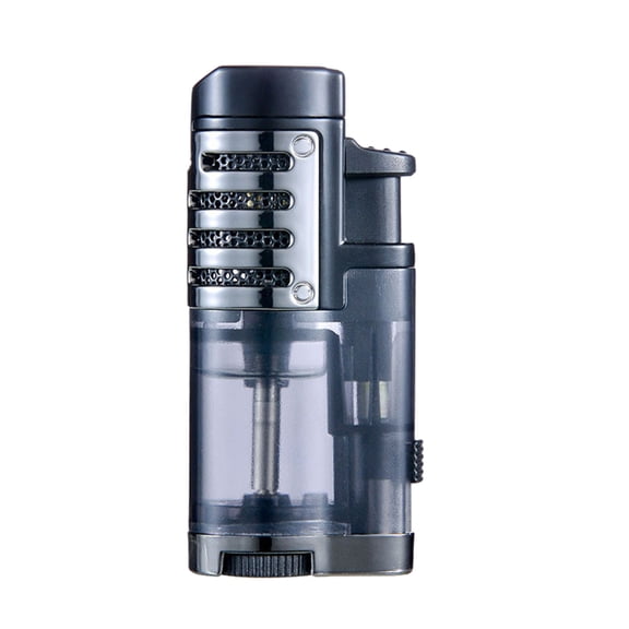 Mouliraty Outdoor Windproof Lighter Torch Lighter Three Jets Flame Cigars Lighter For Camping,Hiking,